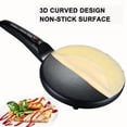 thumbnail image 4 of AMERTEER 800W Electric Griddle Crepe Maker - 8” Non-Stick  Auto Thermostat  Smokeless  Portable Breakfast Maker for Pancake  Blintz  Chapati  Tortilla, 4 of 6