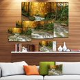 thumbnail image 4 of Designart Forest Waterfall with Yellow Trees Canvas Wall Art, 4 of 4