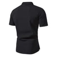 thumbnail image 3 of AherBiu Plus Size Golf Polo Shirts for Men Fitted Performance Short Sleeve Button down Tennis Shirt, 3 of 5