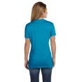 thumbnail image 4 of Hanes Womens Nano-T V-Neck T-Shirt, XS, Teal, 4 of 4