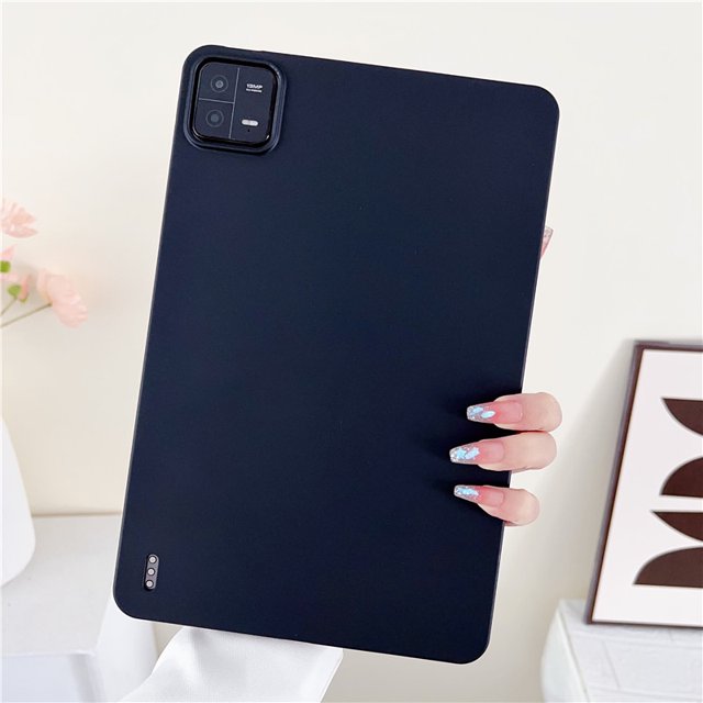 Étui en Silicone pour Tablette PC Couleur Bonbon 2024 la Plus Récente pour Xiaomi Pad 5/6 Pro Redmi Pad SE 11.0 Pouces, Étui de Protection Noire Xiaomi Pad 6 Pro