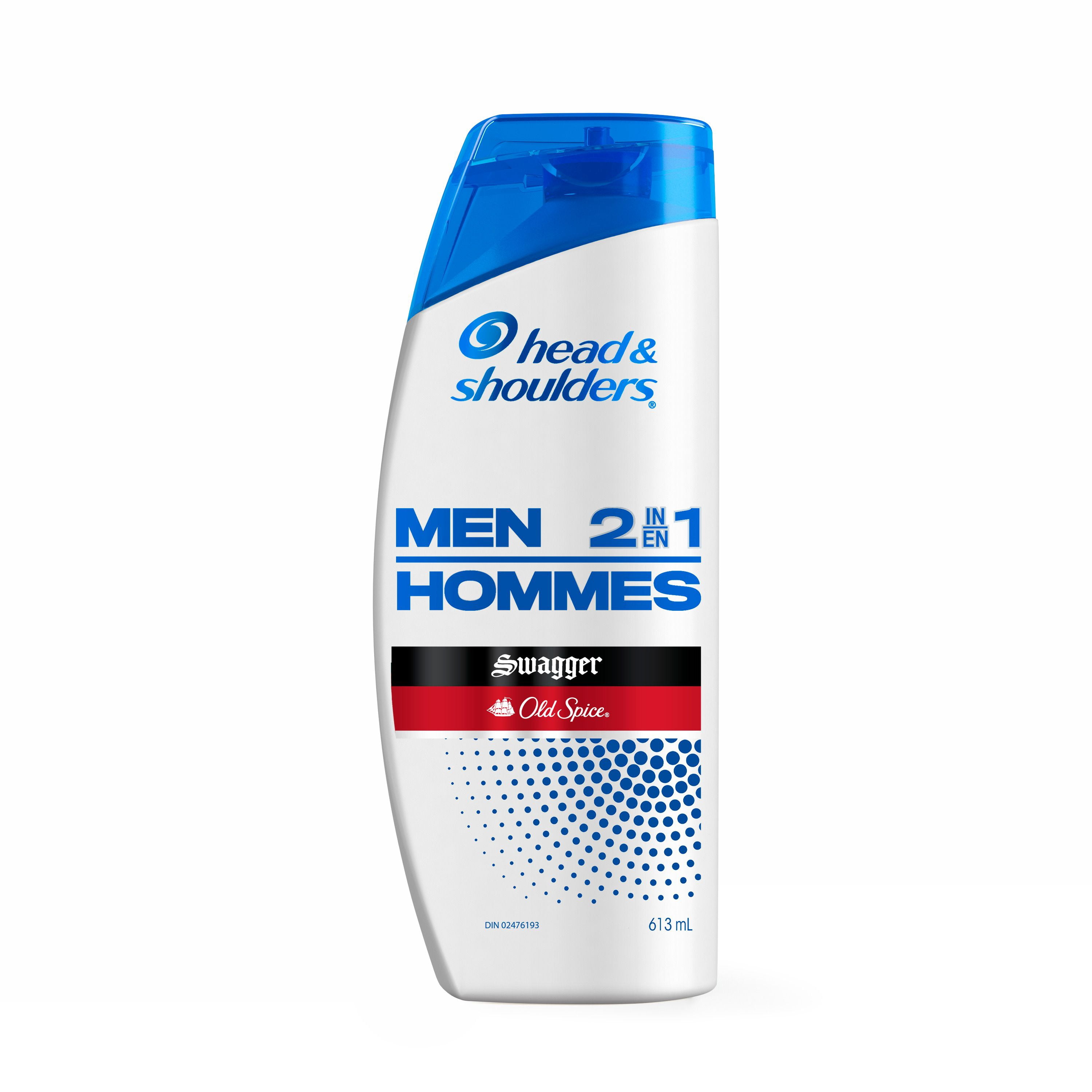 Head and Shoulders Mens 2 1 Dandruff Shampoo Conditioner, Anti-Dandruff Treatment, Old Spice Swagger for Daily Use, Paraben Free, 835ML