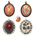 thumbnail image 1 of Coofit 4 Ensembles Kit de Démarrage Broderie Rétro Fleur DIY Collier Pull Pendentif Collier, 1 of 10