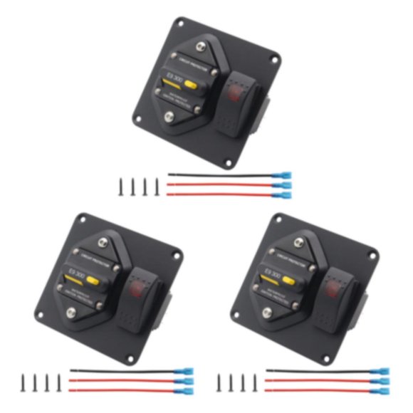 relayinert Circuit Breaker With Boat Rocker Switch ON-OFF Circuit Breaker With Boat Rocker Panel Panel Switch Switch Reliable Safe 300A 3Set