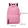 thumbnail image 3 of Girl School Backpack Lightweight School Bag Student Backpack with Pompom Pendant, 3 of 10