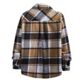 thumbnail image 4 of DPTALR Men Casual Turndown Long Sleeve Plaid Long-sleeve Button-down With Pockets Shirt, 4 of 6