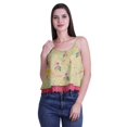 thumbnail image 1 of Moomaya Printed Womens Spaghetti Strap Crop Top Cami Summer Tops, 1 of 5