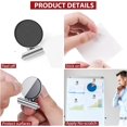 thumbnail image 4 of ORUYROP 8 Pack Fridge Magnets Refrigerator Magnets Magnetic Clips Perfect for Refrigerator Whiteboard Magnets Photo Displays Home School Use Heavy Duty Magnetic Clips (Silver), 4 of 6