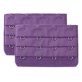 thumbnail image 1 of INSPIRE CHIC Women's 3 Rows 4 Hooks Bra Extenders Straps Extension Burgundy 3 Rows 4 Hooks 2 Pcs, 1 of 5