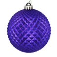 thumbnail image 1 of Vickerman N188466D Boule Pailletée Durian Violette de 2,75 Po, 12 par Sac, 1 of 3
