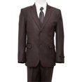 thumbnail image 1 of 2 Button Front Closure Interior Pick Stitching Boys Suits  Brown - 5, 1 of 1