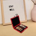 thumbnail image 4 of BEADCEST 1Pack Red Wooden Oboe Reed Case for Musicians with Elegant Appearance 3.6X3.1X0.8In, 4 of 6
