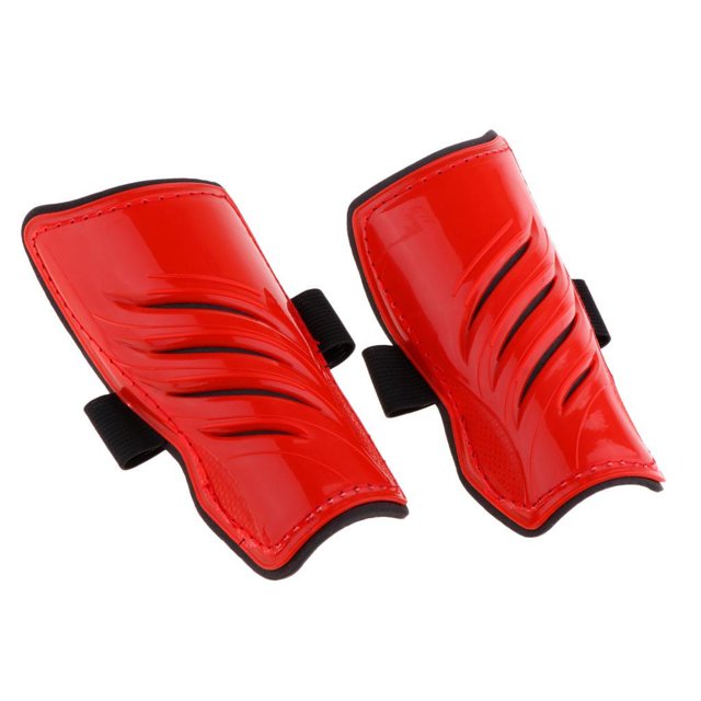 mmirethe Children Shin Soccer Football Pads Guards Leg Protector Gear Training Red 1Set