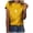 Yellow, variant on Lixiuxyad Woman's Shirts Women Casual Letters Print Shirt O-Neck Short Sleeve Tee Tops Tunic