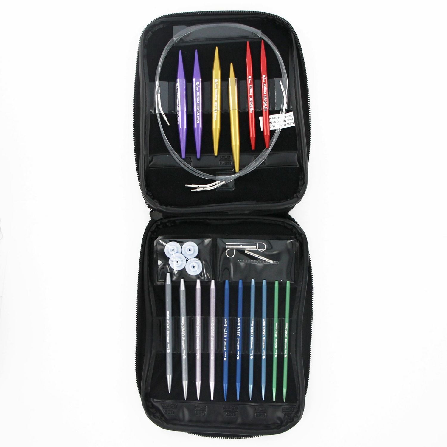 LOVE KNITTING Interchangeable Circular Needle Set with Cables & Case