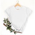 thumbnail image 3 of Baberdicy T-Shirts à Manches Courtes Décontractés Unis Amples à Col Ras du Cou pour Femmes Blanc TG, 3 of 6