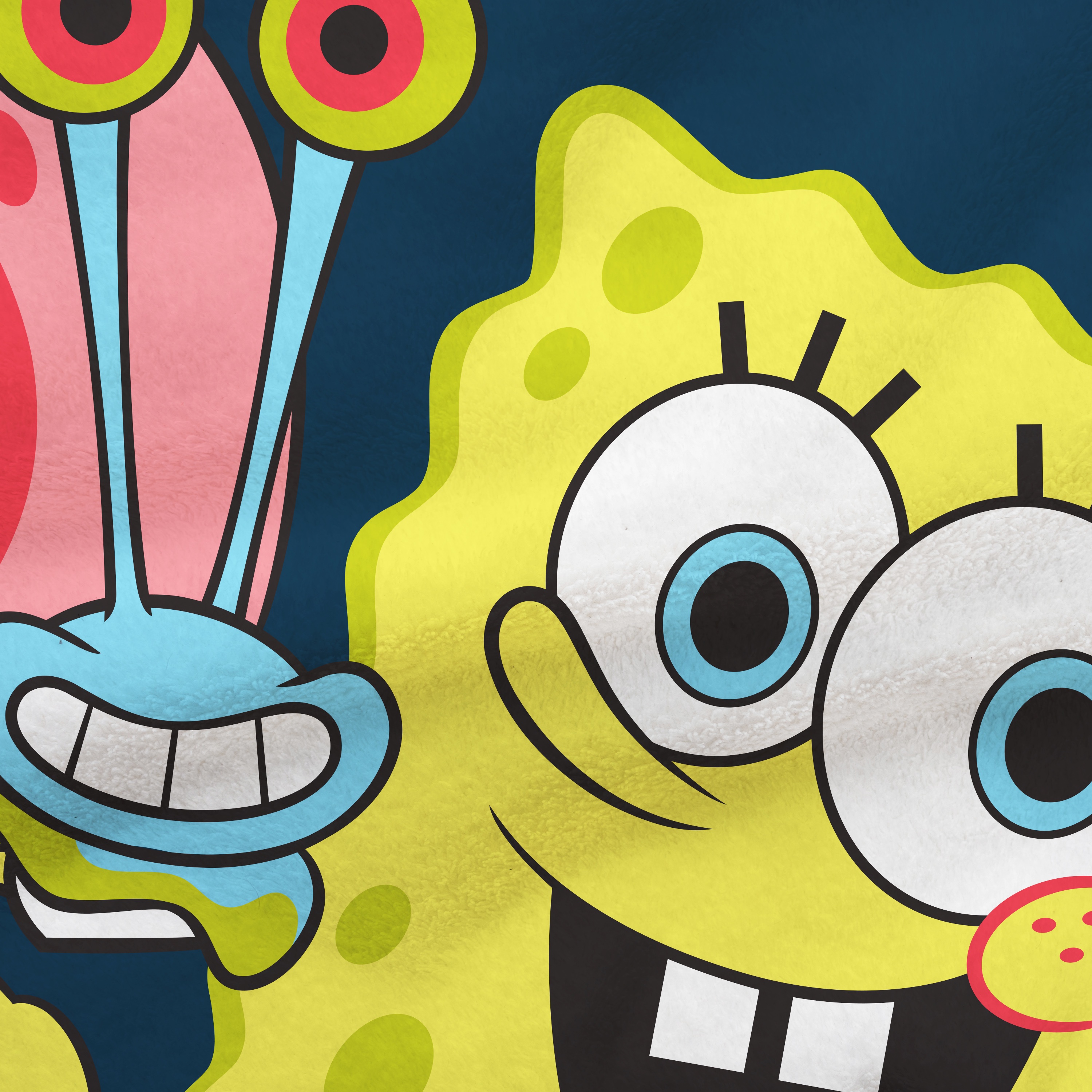 Jete Soyeux SpongeBob SquarePants "Happy Sponge"