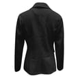 thumbnail image 4 of Grrvtrz Womens One Button Blazer Lightweight Office Work Suit Jacket Stretch Lapel Collar Long Sleeve Jacket with Pockets, 4 of 5