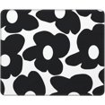 thumbnail image 1 of Square Mouse Pad with Cute Black Flower Aesthetic Retro Black Design for Desk Laptop Small Office Computer Mousepad for Wireless Mouse Home Office Decor Accessory 9.5x7.9 in, 1 of 6