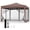 Coffee, variant on Gymax 10 FT x 10 FT Pop-Up Canopy Tent w/ Mesh Netting Carry Bag 8 Stakes & 4 Ropes Outdoor White