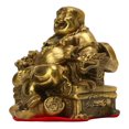 thumbnail image 1 of Laughing Buddha  Exquisite Details Maitreya Statue 2.56in High For Home, 1 of 8