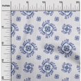 thumbnail image 2 of oneOone Rayon Royal Blue Fabric Florals Craft Projects Decor Fabric Printed By The Yard 56 Inch Wide, 2 of 4