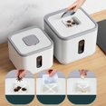 thumbnail image 2 of Sealed Grain Storage Bin Multifunction for Countertop Bucket Organizer Bin Dry Cabinets Storage Bin Dustproof Green 10L, 2 of 9