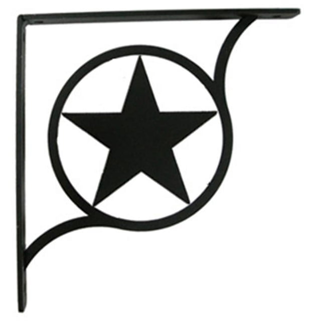 Village Wrought Iron SB-144-S Western Star Shelf Brackets