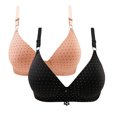 thumbnail image 1 of Timegard 2pc Wireless Bras for Women Breathable Comfort Adjustable Strap High Support Everyday Bralette, 1 of 2