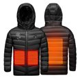thumbnail image 4 of Winter Clothes USB Intelligent Constant Temperature Heated Windproof Plus Size Coat For Children Winter 3 Heated Jacket Coat Coats for Teen Girls on Clearance, 4 of 9