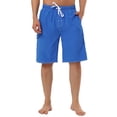 thumbnail image 1 of INSPIRE CHIC Men's Solid Board Shorts Quick Dry Swim Trunks with Elastic Waist & Drawstring 34 Royal Blue, 1 of 7
