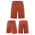thumbnail image 1 of Sentmoon Mens Golf Shorts Breathable High Waist Running Shorts Straight Solid Color 2025 Summer Swim Trunks Side Pockets Stylish for Running Workout Orange XXXXL, 1 of 6