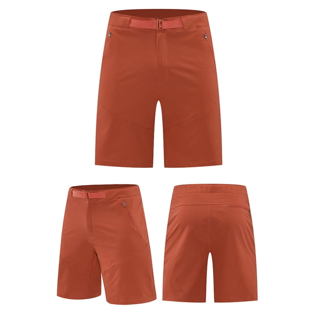 Sentmoon Mens Golf Shorts Breathable High Waist Running Shorts Straight Solid Color 2025 Summer Swim Trunks Side Pockets Stylish for Running Workout Orange XXXXL