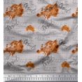thumbnail image 1 of Soimoi Gray Rayon Fabric Text & Europe Map Travel Fabric Prints By Yard 56 Inch Wide, 1 of 5