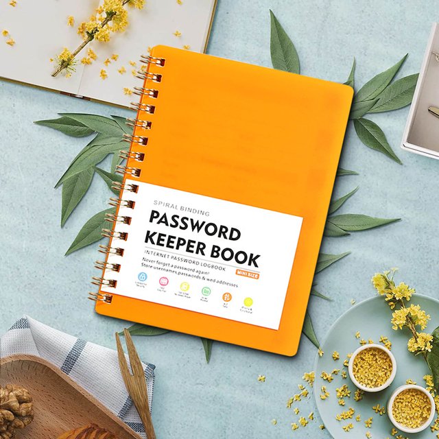 Mini Size Password Book A6 Loose Leaf Notebook With Thickened Skin Feel Student Notebook