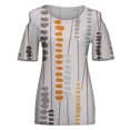 thumbnail image 2 of Birdeem Fashion Woman Round Neck Printing Short Sleeve T Shirt Blouse Tops Sweatshirt, 2 of 5