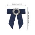 thumbnail image 2 of INSPIRE CHIC Nœud Papillon pour Femmes Accessoires Unisexes Col Épingle Bleu Marine, 2 of 4