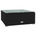 thumbnail image 5 of vidaXL 5 Piece Garden Lounge Set with Cushions Poly Rattan Black, 5 of 5