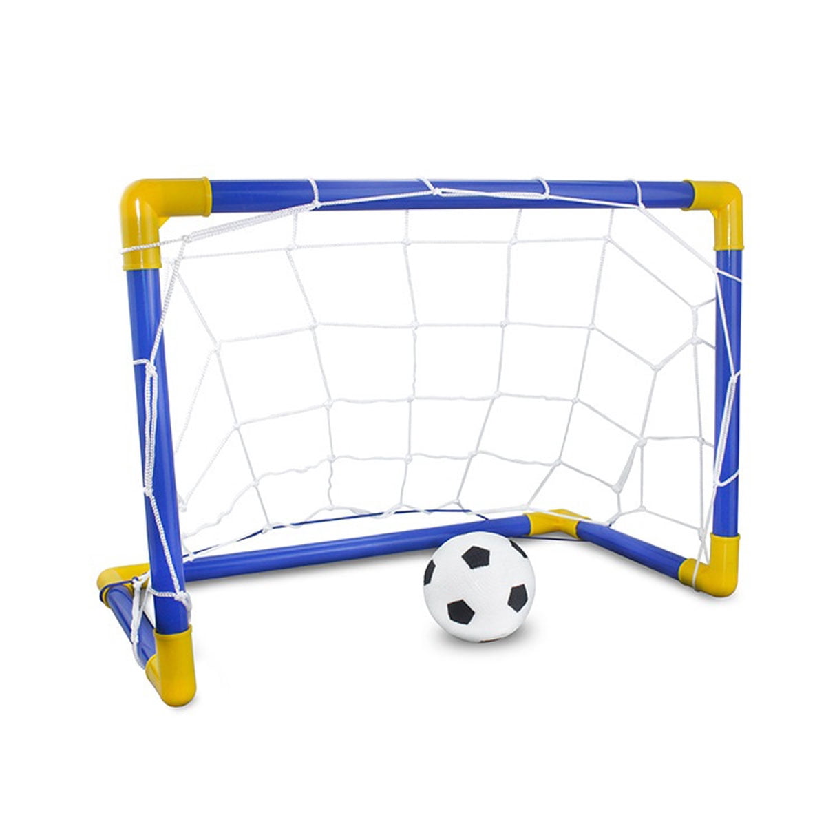 Sylvamorning Little Kid Portable Soccer Goal Set Playing Time Indoor Extra Strong Durable Football Play Kit