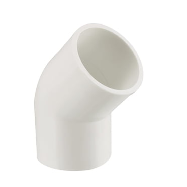 Unique Bargains 40mm Slip 45 Degree PVC Pipe Fitting Elbow Coupling Connector 2 Pcs