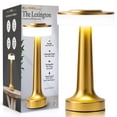thumbnail image 1 of Bell + Howell Lexington Lampe de Table Petite Sans Fil Tactile DEL Rechargeable pour Table de Chevet Bureau Table de Nuit Or, 1 of 7