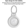 thumbnail image 5 of AirTag Case with Key Ring, Secure Holder Protective Cover for Air Tag with Scratch Resistance Accessory - White, 5 of 5