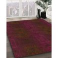 thumbnail image 3 of Ahgly Company Tapis Rectangulaire Lavable en Machine Intérieur Transitionnel Rouge Safran, 4 Pieds x 6 Pieds, 3 of 7