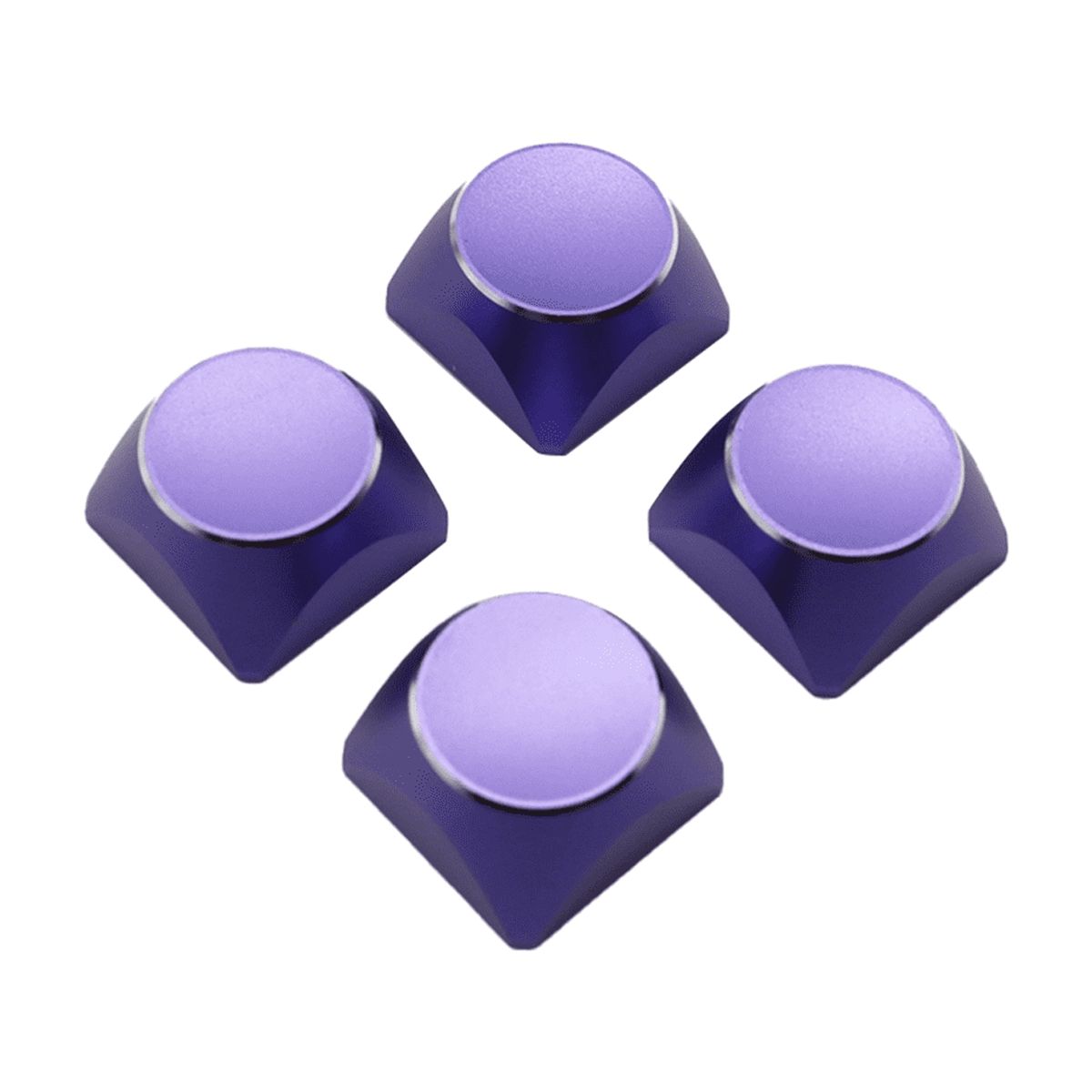 4Pcs Aluminum Alloy Metal Keyboard Cap Color Mechanical Keyboard Universal Personality for Mechanical Gaming Keyboard D