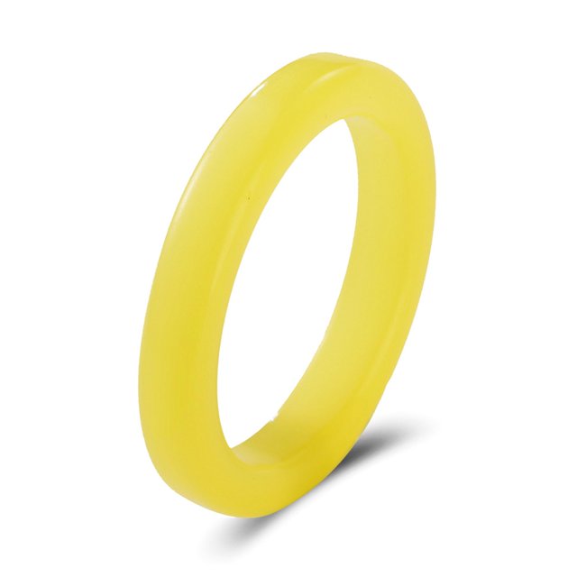 Women Resin Ring Fashion Solid Color All-match Finger Ring Knuckle Ring for Girl