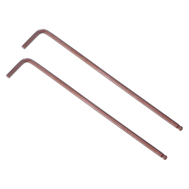 Unique Bargains Clé Hexagonale à Embout Boule 3 mm, Outil de Réparation en Acier S2 à Long Bras en L, Métrique, Lot de 2