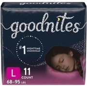 Goodnites Girls' Nighttime Bedwetting Underwear, Training Pants, Jumbo pack