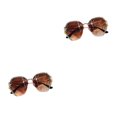 thumbnail image 3 of kurtrusly Vintage Frameless Glasses Fashion Statement Scratch Resistant sepia 2Set, 3 of 6