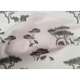 thumbnail image 4 of oneOone Cotton Poplin Fabric Tree & Animals Ikat Printed Craft Fabric BTY 42 Inch Wide, 4 of 4