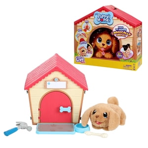 Little Live Pets My Puppy's Home Playset, Interactive Play Dog with Building Dog House Toys, Puppy Plush Toy with 25+ Sounds for Kids of Ages 5+
